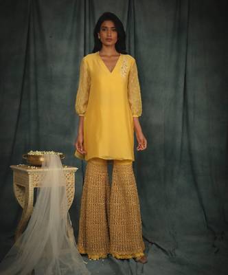 Yellow Catherine Gharara Set 1