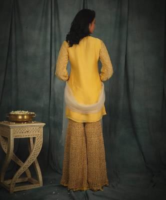 Yellow Catherine Gharara Set 2