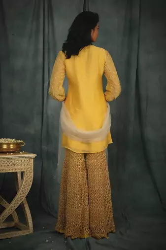 Yellow Catherine Gharara Set