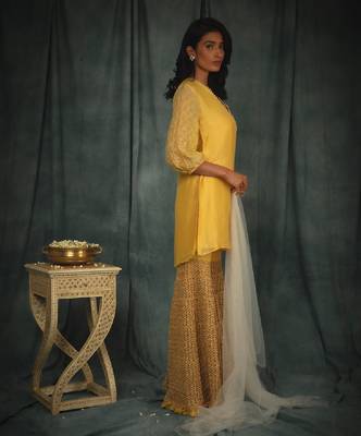 Yellow Catherine Gharara Set 3