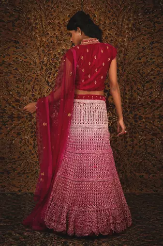 Pink Begum Lehenga Set