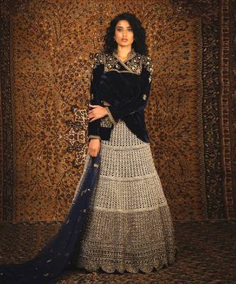 Blue Rani Lehenga Set 1