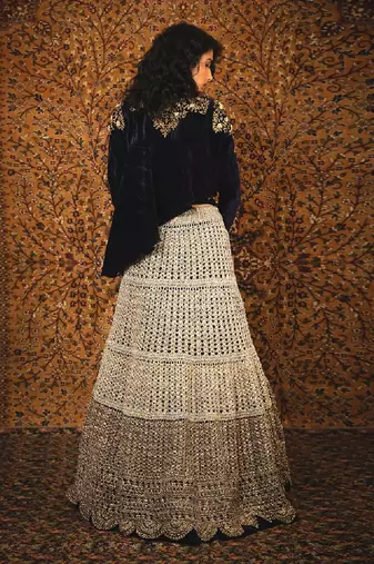 Blue Rani Lehenga Set