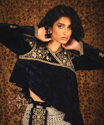 Blue Rani Lehenga Set 4