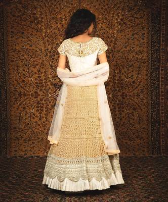 White Maharani Skirt Set 2