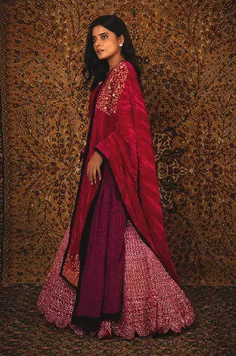 Pink Sultana Lehenga Set