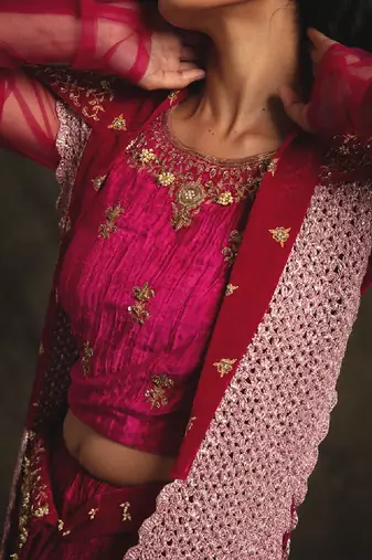 Pink Padmavati Lehenga Set