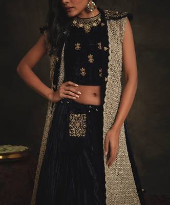 Blue Padmini Skirt Set 4