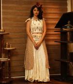 White Samyukta Skirt Set