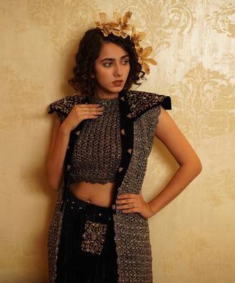 Blue Arzoo Skirt Set 2