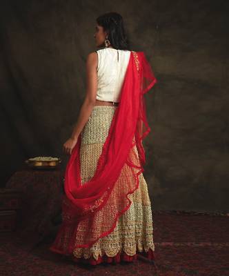 Red Rajeshwari Lehenga Set 2