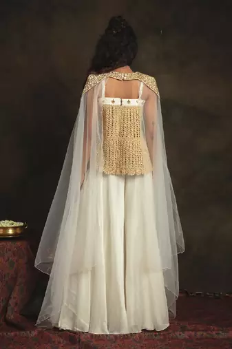 White Razia Sharara Set