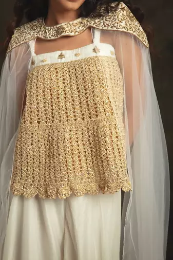 White Razia Sharara Set