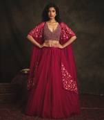 Pink Rajshree Skirt Set