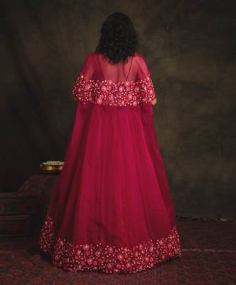 Pink Rajshree Skirt Set 2