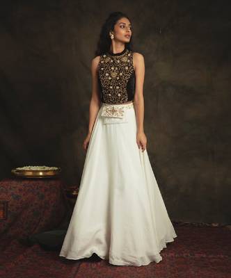 Brown Myraa Skirt Set 1