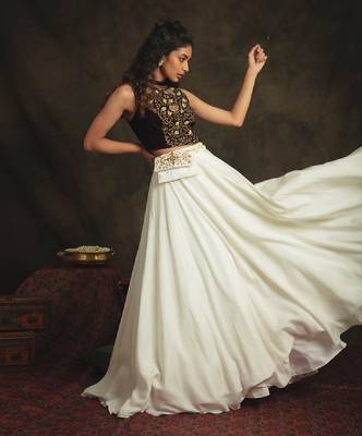 Brown Myraa Skirt Set 3