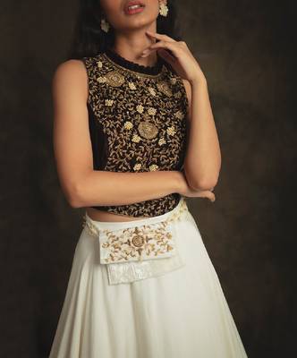 Brown Myraa Skirt Set 4