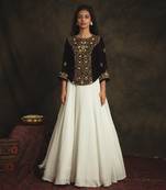 Brown Nyraa Skirt Set