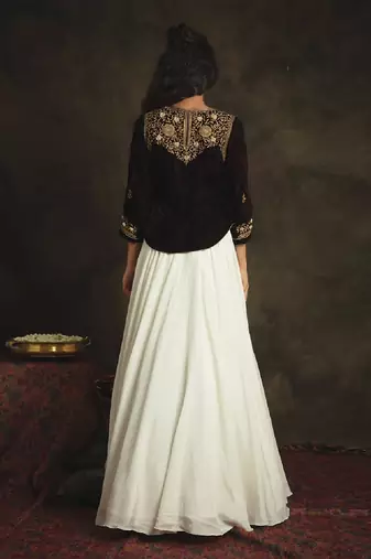 Brown Nyraa Skirt Set