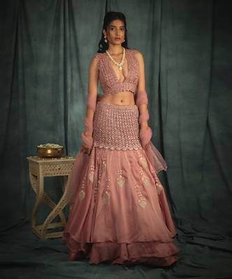 Pink Alexandra Skirt Set 1