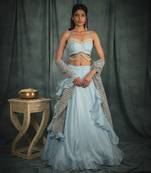 Blue Baroness Skirt Set