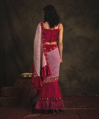 Vaishavi Pink Saree Set 2