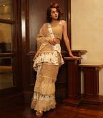 Mohini White Saree Set