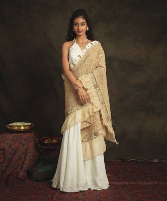Siya White Saree Set 1