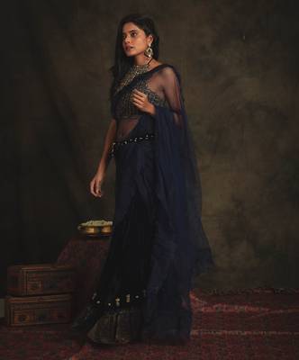 Janki Blue Saree Set 3