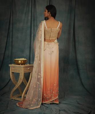 Empress Pink Saree Set  2
