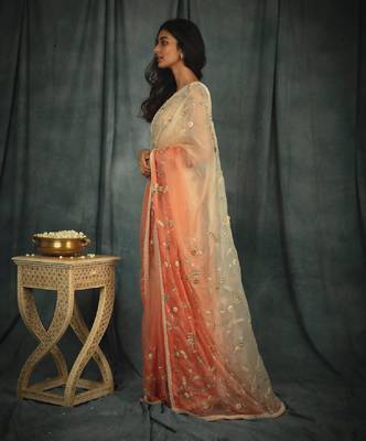 Empress Pink Saree Set  3