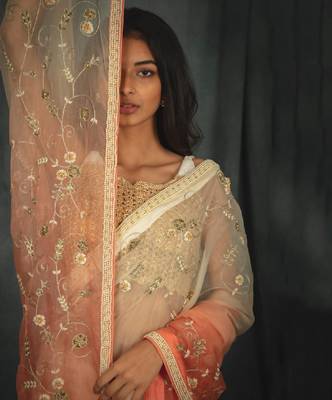 Empress Pink Saree Set  4