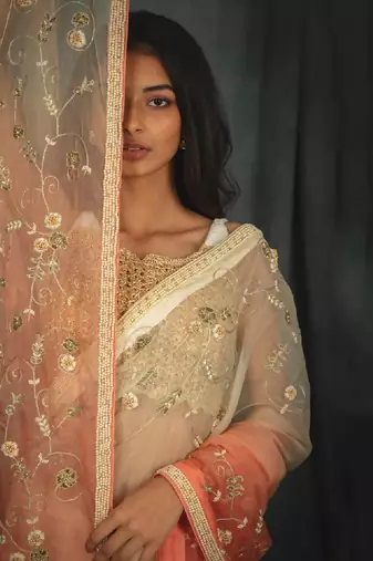 Empress Pink Saree Set 