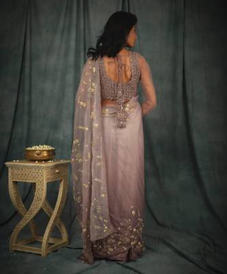 Queen Purple Saree Set 2