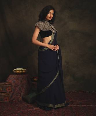 Sharanya Blue Saree Set 3