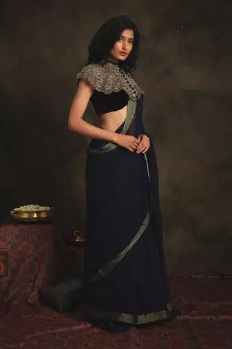 Sharanya Blue Saree Set