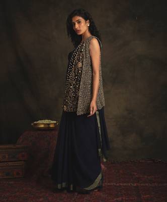 Suhasini Blue Saree Set 3