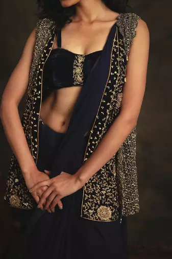 Suhasini Blue Saree Set