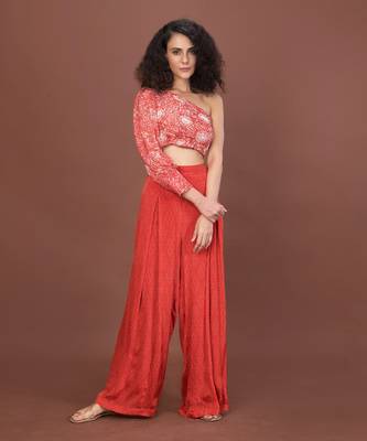 One Shouldered Top & Pants Set 1