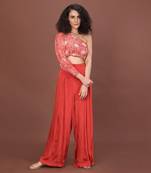 One Shouldered Top & Pants Set