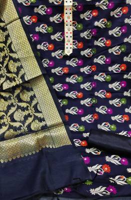 Blue banarasi banarasi salwar 2