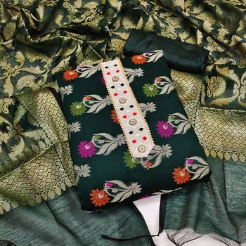 Green Banarasi Banarasi Salwar 1