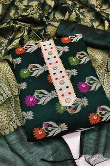 Green Banarasi Banarasi Salwar