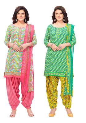 Multicolor printed crepe salwar 1