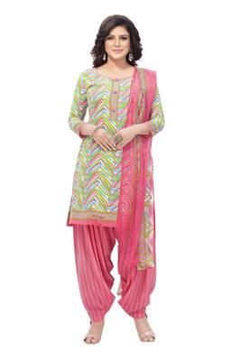 Multicolor printed crepe salwar 2
