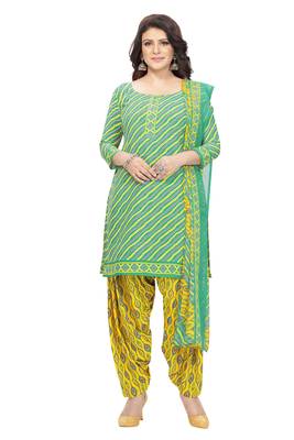 Multicolor printed crepe salwar 3