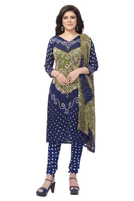 Multicolor printed crepe salwar 3