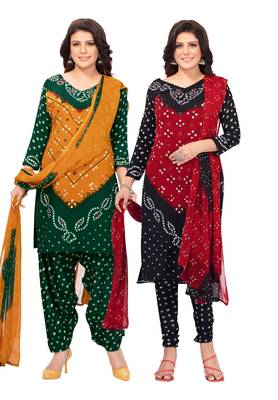 Multicolor printed crepe salwar 1