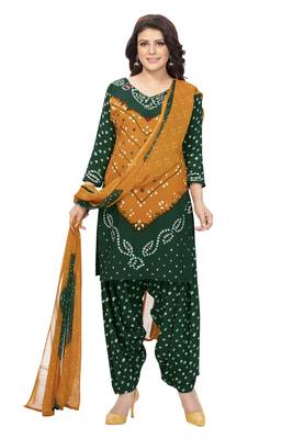 Multicolor printed crepe salwar 2